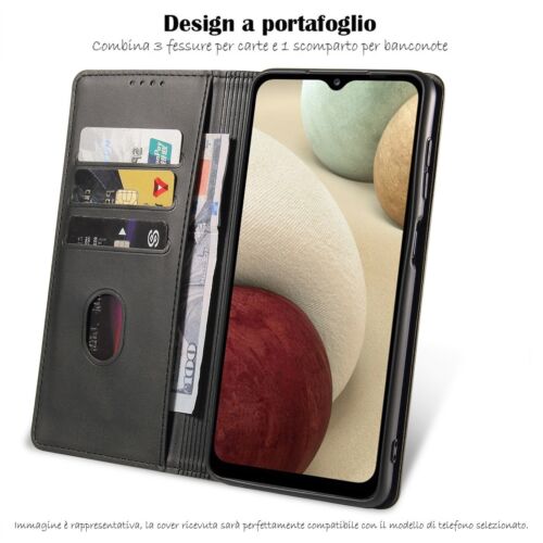Custodia Cover a Libro Stand per OPPO Tutti i modelli in Ecopelle Eco pelle C01 - Foto 9 di 25