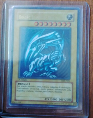 Portuguese Blue Eyes White Dragon 1st Edition DIK-P001 MODERATELY