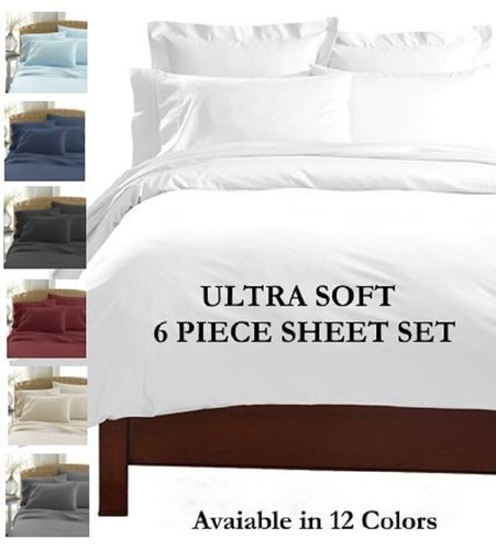 JUEGO DE SÁBANAS DE CAMA DE BOLSILLO PROFUNDO SÚPER SUAVE SERIE 2100 CONFORT - Imagen 12 de 46