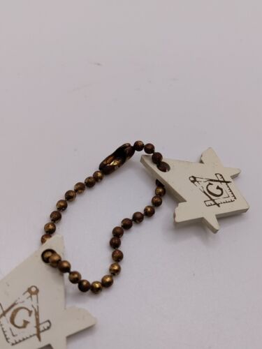 Freemason Masonic KeyChain Key Ring Fob x2 - Picture 2 of 6