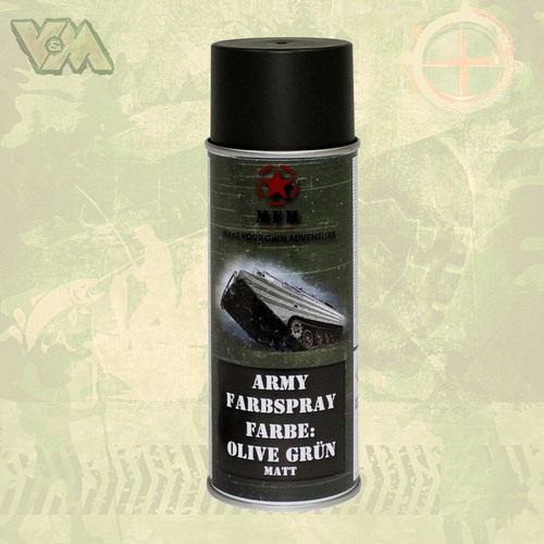 BW FARBSPRAY 400ml MILITÄR MATT MILITÄRLACK ARMY SPRAYDOSE BUNDESWEHR SPRAY LACK - Picture 3 of 19