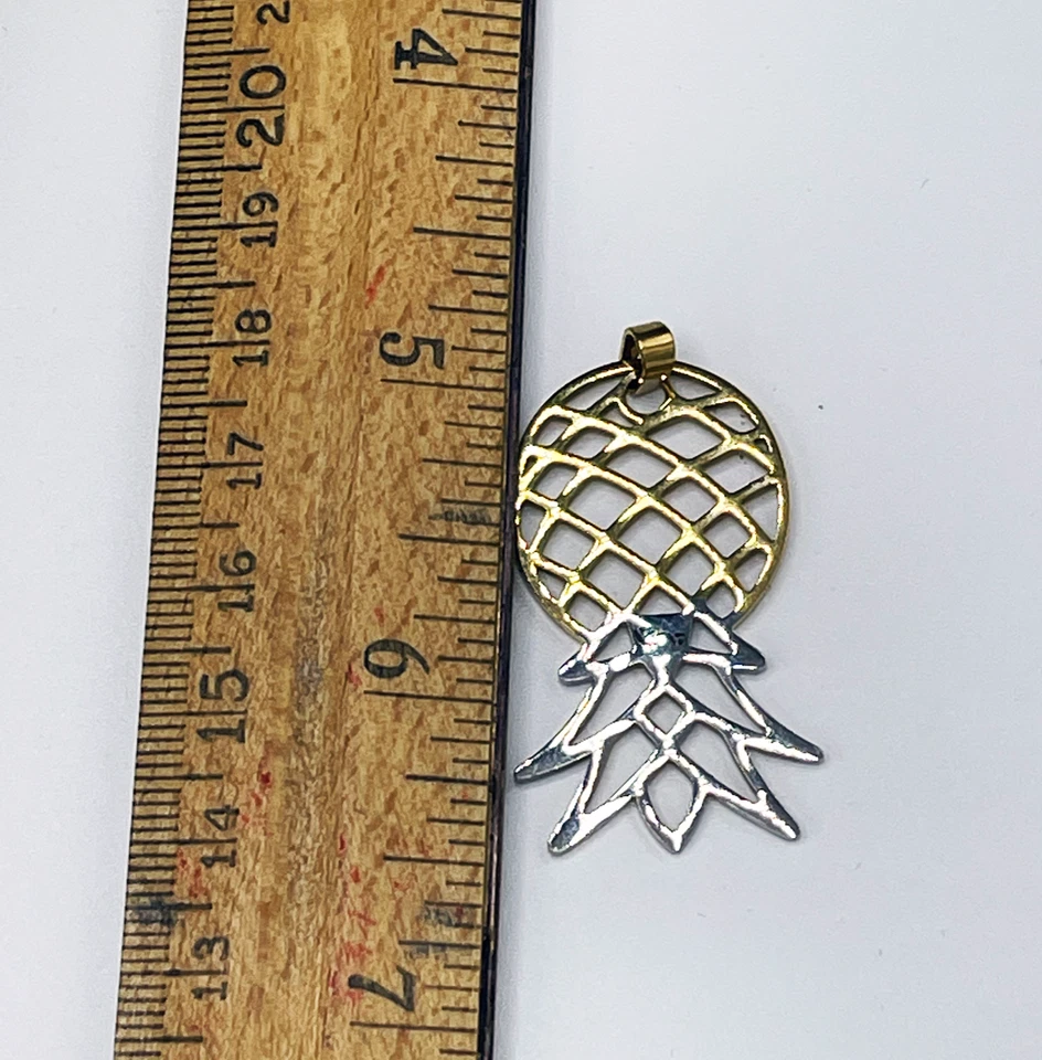 Upside Down 菠萝首饰,摇摆菠萝项链,倒置菠萝 — 第 4/4 张图片