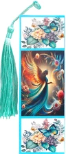 BUTTERFLY ANGEL FAIRIES/BUTTERFLIES/FLOWERS/UNIQUE EXQUISITE LAMINATED BOOKMARK