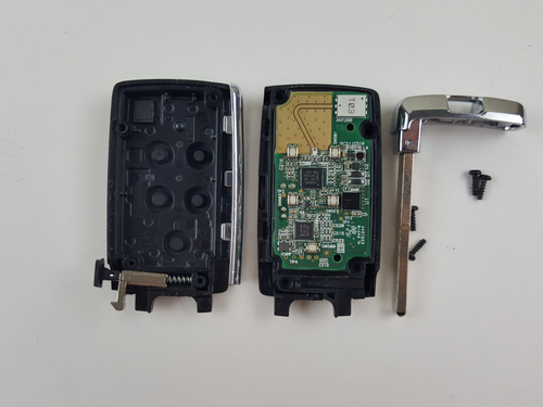 ORIGINAL LAND RANGE ROVER 18-24 OEM SMART KEY LESS ENTRY REMOTE FOB UNCUT INSERT - Picture 13 of 16