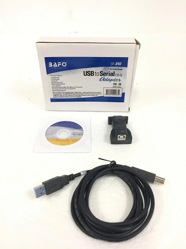 NEW BAFO BF-810 USB To Serial Adapter w/ USB Cable, Driver CD & User Manual - 第 1/6 張圖片