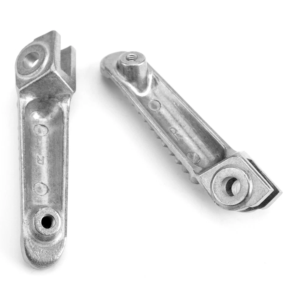 Front Foot Peg Footrest For Yamaha YZF R1 1998-14 R6 1999-14 R6S 03-08 Silver US - Imagem 3 de 4