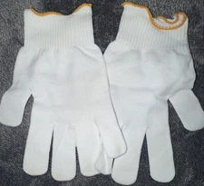 Coin Handling Cotton Gloves PROOF UNC Safe Handling 1 Pair 1 Size. Photo Gloves.
