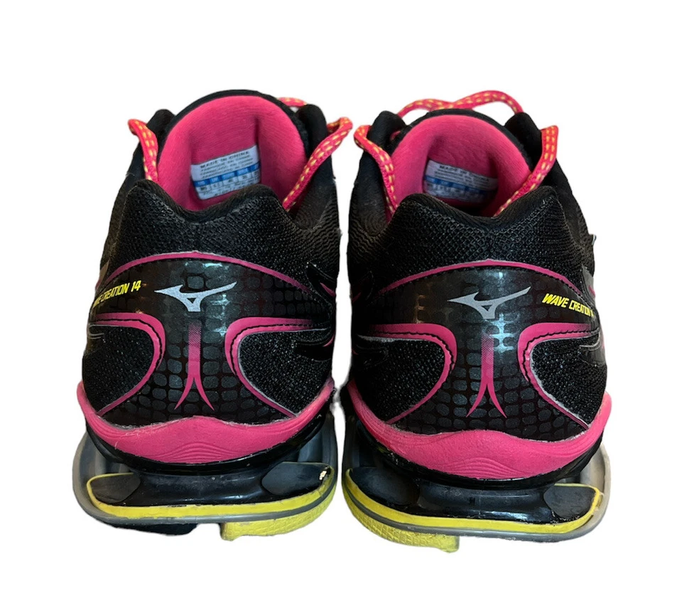Zapato deportivo con cordones Mizuno Wave Creation 14 para mujer US9 8KN-30187 rosa Foto 3 de 4