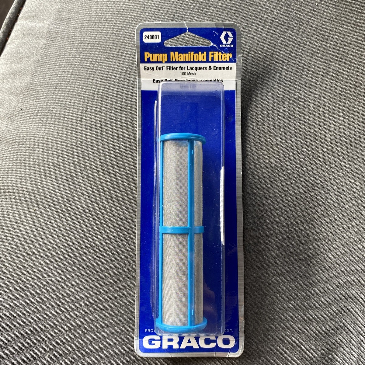 Graco 243081 Pump Manifold Filter Strainer 100 Mesh Easy Out