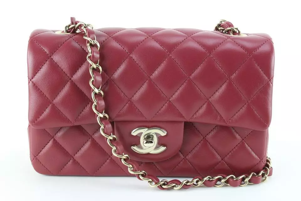 Chanel Medium Classic Burgundy GHW 21B