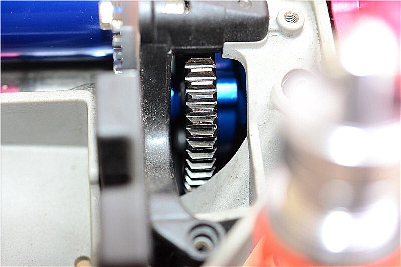 GPM Aluminum Slipper Shaft Bearing Adaptor For Traxxas Slash 4X4 - 2 Pack Gray Silver (Part SLA035-GS)