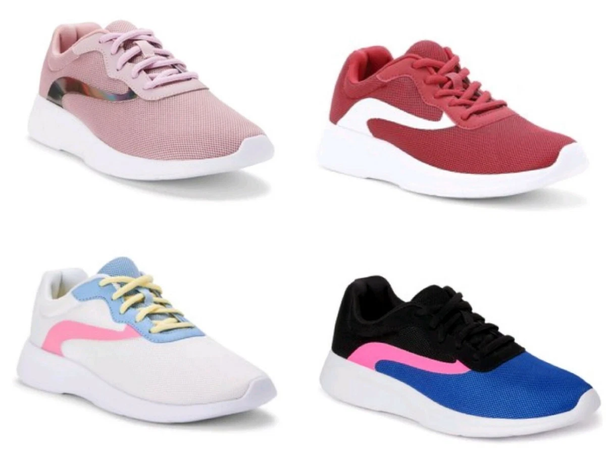 Athletic Works Women s Wide Width WW Memory Foam Athletic Sneakers