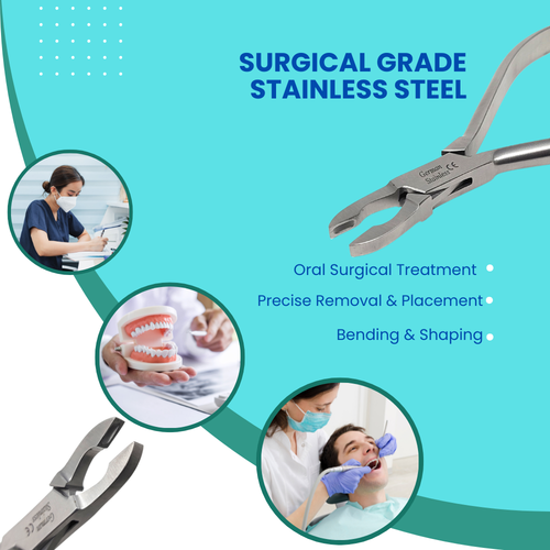 Orthodontic Dental Pliers Ring Closer Adjusting Wire Bending German Steel Tool - 第 3/4 張圖片