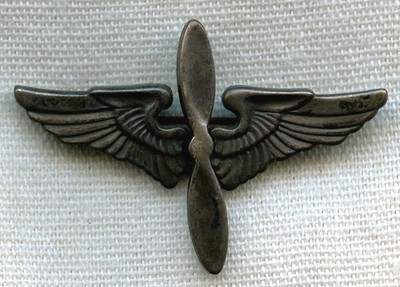 WWII Sterling US Air Corps Sweetheart Pin with Leaning Propeller | eBay