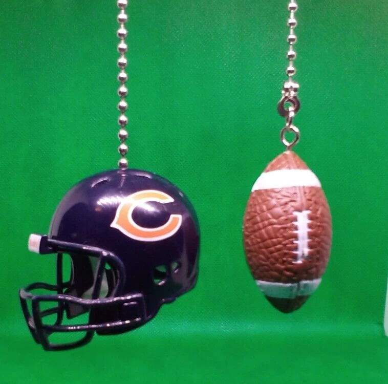 CHICAGO BEARS HELMET AND FOOTBALL CEILING FAN PULL CHAIN SET - Image 2 of 4