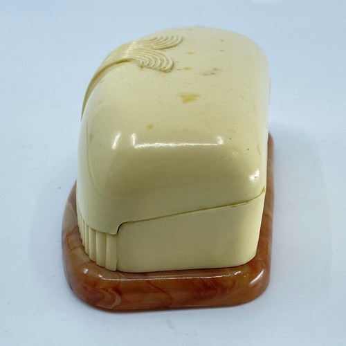 Vintage Rotary Watch Presentation Display Box Case Bakelite Velvet Art Deco - Picture 11 of 17