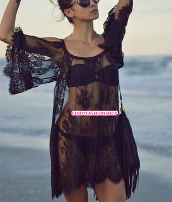 New Sexy Woman's Fancify Embroidery Floral Lace Crochet Beach Dress Mini  Dress | eBay