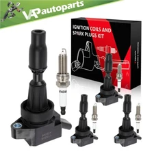 4 For 2016 2017 2018 Hyundai Tucson 1.6L L4 Ignition Coil & Spark Plug