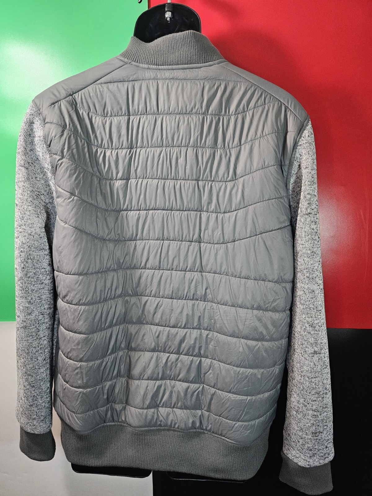 Kyodan Outdoor Jacket Mens Sz Medium Gray Long Sleeve Zip Up Puffer Jacket image 9