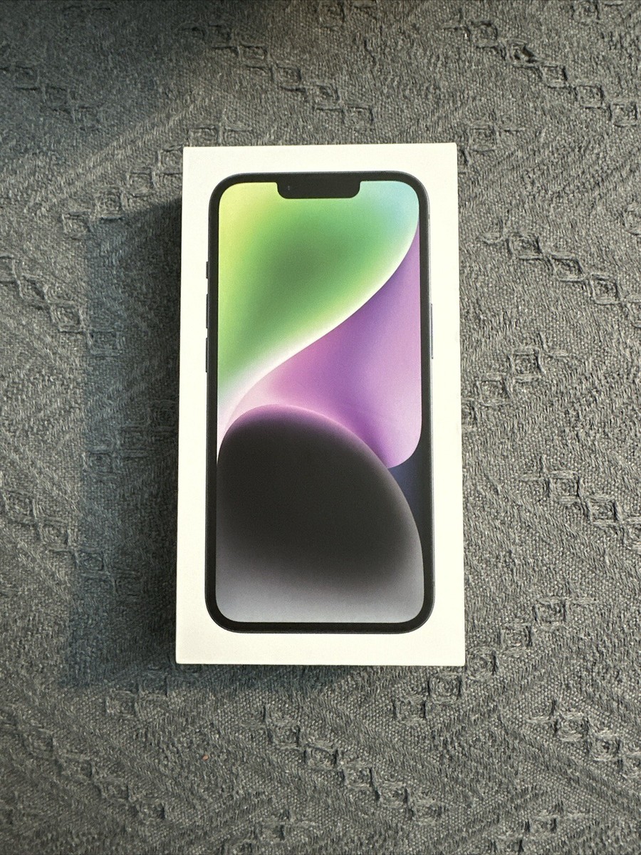 Box Only Apple iPhone 14 Midnight 128GB With Inserts NO PHONE
