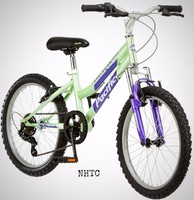 Pacific Evolution 20 Inch Girl's Mountain Bike 6-speed Steel Frame Green on sale Pacific Evolution 20 Inch Girl's Mountain Bike 6-speed Steel Frame Green on sale