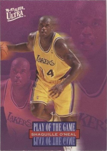 1996-97 Fleer Ultra ON THE BLOCK #135 Shaquille O'Neal SHAQ - NM