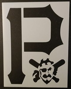pittsburgh pirates pirate baseball 8 5 x 11 custom stencil fast free shipping ebay