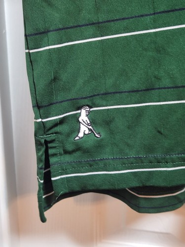Ping Baylor Bears Mens L Polo Shirt Green Stripe University Aramark Logo Golf - Picture 7 of 9