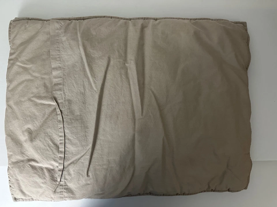 POTTERY BARN Azul Suave Algodón Rayas Estándar Almohada Fundas x 2 Foto 2 de 3