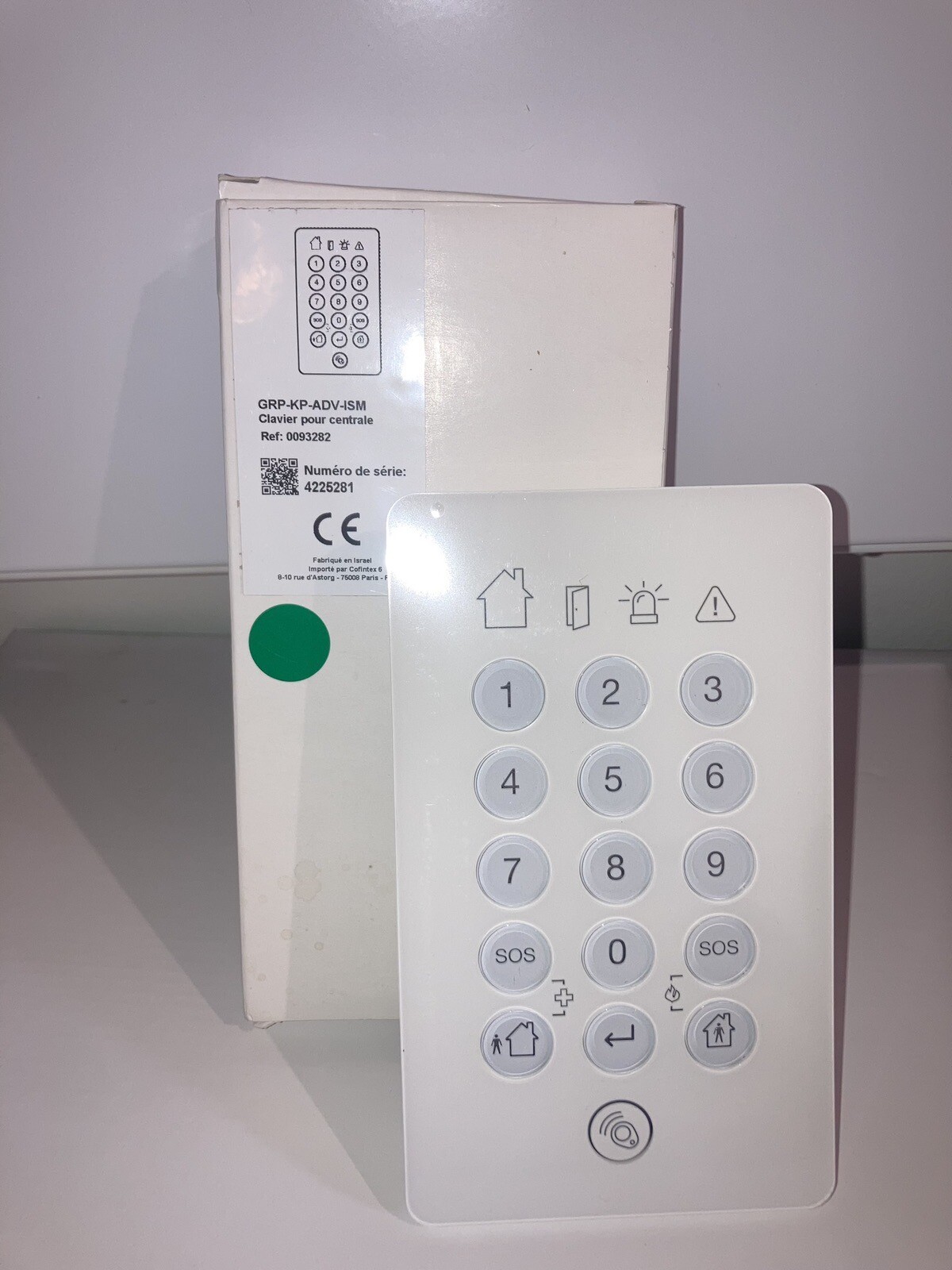 Clavier alarme sans fil Crow CROKP anti-brouillage pour remplacer votre commande Shepherd