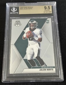 2020 Panini Mosaic #222 Jalen Hurts Rookie Card BGS 9.5