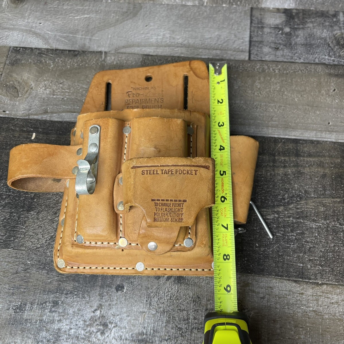 NICNOLAS 革製　腰袋ベルト　made in USA Nicholas” Pro-Line Repairmens Tool Pouch No. 690 Top Grain Cowhide