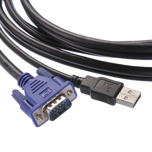 DVI30+5 to VGA Female with USB power supply extension Cord For TFT Monitor - Picture 3 of 5