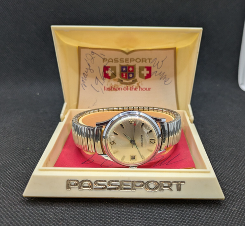 Vintage 1969 Timex Passeport Watch in Original Package