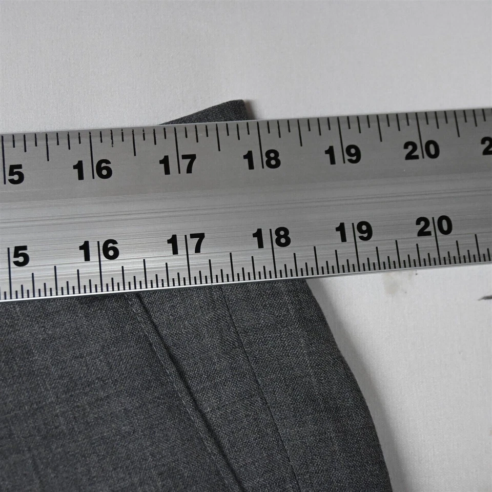 Pantalón de vestir Chaps Ralph Lauren 35x32 gris dinero antiguo plisado con puños 100 % lana para hombre Foto 2 de 4