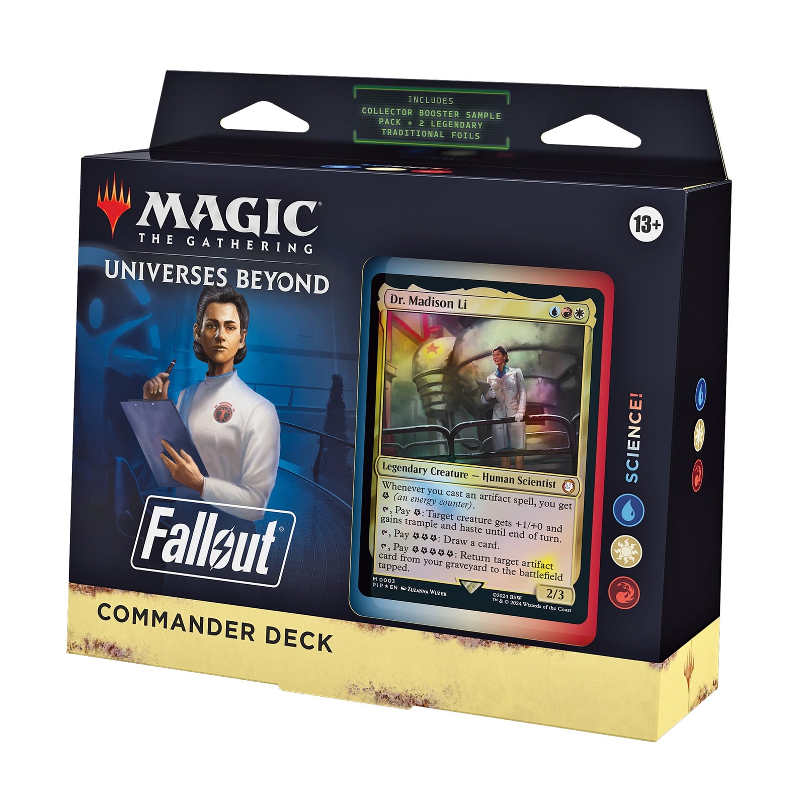 Magic: The Gathering Fallout Commander Deck - Science! (100-Card Deck, 2-Card Co