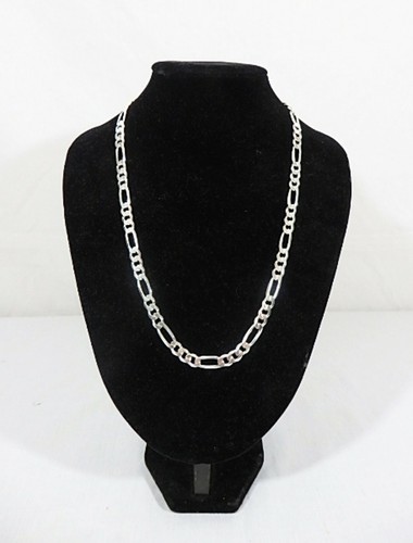 $728 NUOVO - Collana HAN Argento Sterling 3-1 Figaro - Made in Italy TG 22" - Foto 1 di 8
