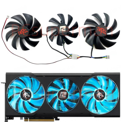 Replacement for Powercolor RX6700XT 12GB Hellhound Diablo Graphics Cooling Fan
