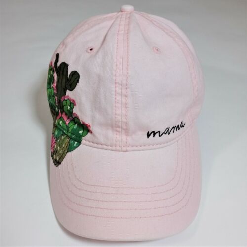 Women's Mama Baseball Cap Hat with Cactus Design - Adjustable - Rose Blush - 第 1/7 張圖片