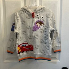 NWT Disney 100 Boy's Long Sleeve Full Zip Hooded Character Jacket Size 5 or 6