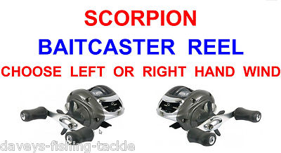 JARVIS WALKER SCORPION MAG MAGNETIC BAITCASTER REEL LOW PROFILE MULTIPLIKATORROLLE