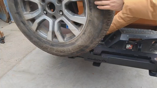 UNIVERSAL TOW POINT SWING SPARE WHEEL CARRIER Ute 4X4 Mount on Standard Towbar - Video 1 of 1