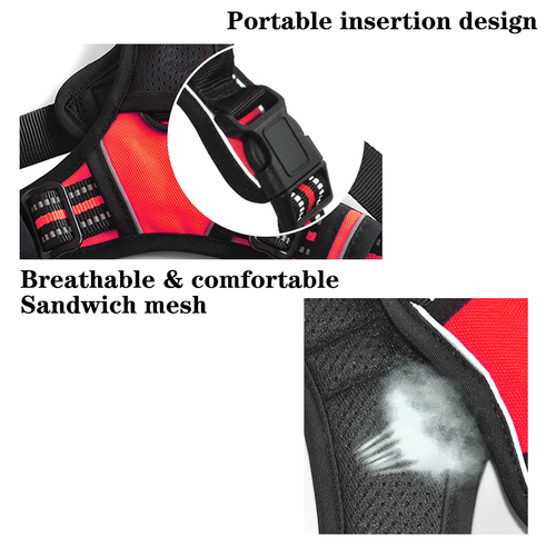 Adjustable No-pull Outdoor Harness Vest S-XL Front Range Mesh Puppy Dog Pet - Picture 6 of 23