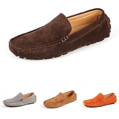Mens Driving Moccasins Shoes Pumps Slip on Loafers Flats Soft Comfy Breathable L
