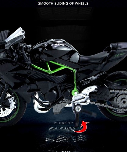 1:18 Scale Kawasaki Ninja H2R Motorcycle Model Diecast Alloy Bike Toy BOX Pink - Picture 13 of 24