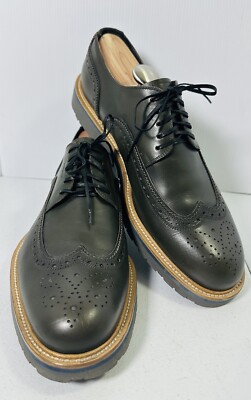 Salvatore Ferragamo Olive Suede Derby Lace-Up Shoes FERRAGAMO Suede Lace-Up Derby Shoes | Saks Fifth Avenue main image 4