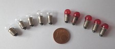 Glühbirne Ersatzbirnen Glühlampe Beleuchtung Puppenhaus E5 3,5V rot  5 Stück