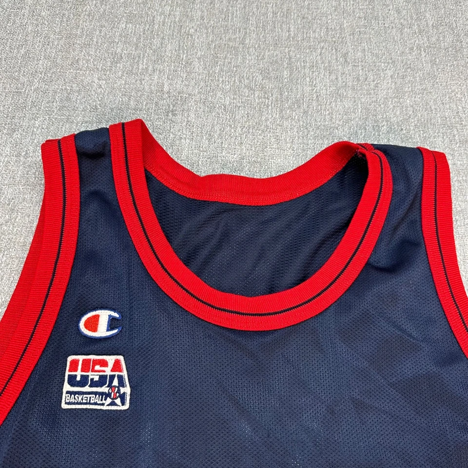 Camiseta deportiva de baloncesto vintage Champion USA para hombre talla 48 azul #6 Anfernee Hardaway Foto 4 de 4