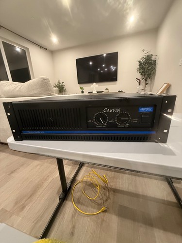 Amplificador de Potencia Profesional Carvin DCM 1500 - Usado, Cable de Alimentación Incluido