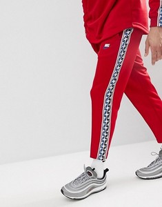 nike taped poly pant red